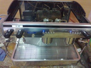 Expobar espresso makinası serviste iken